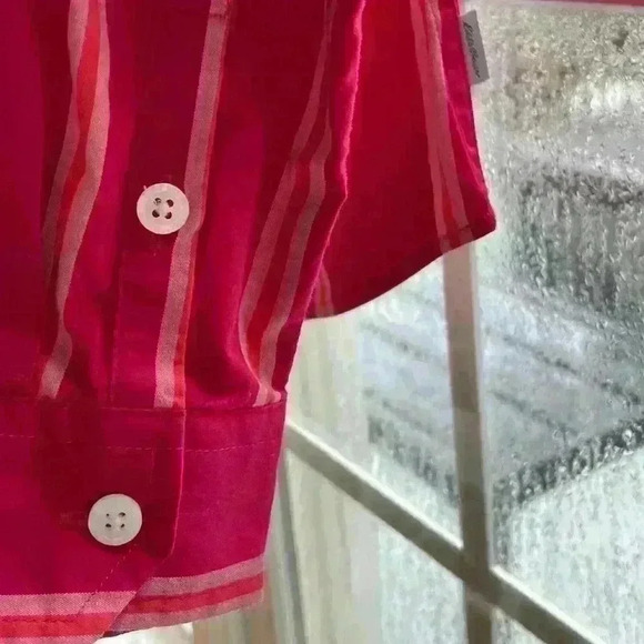 Eddie Bauer Women’s Medium Button Down Striped Long Sleeve - Picture 2 of 6